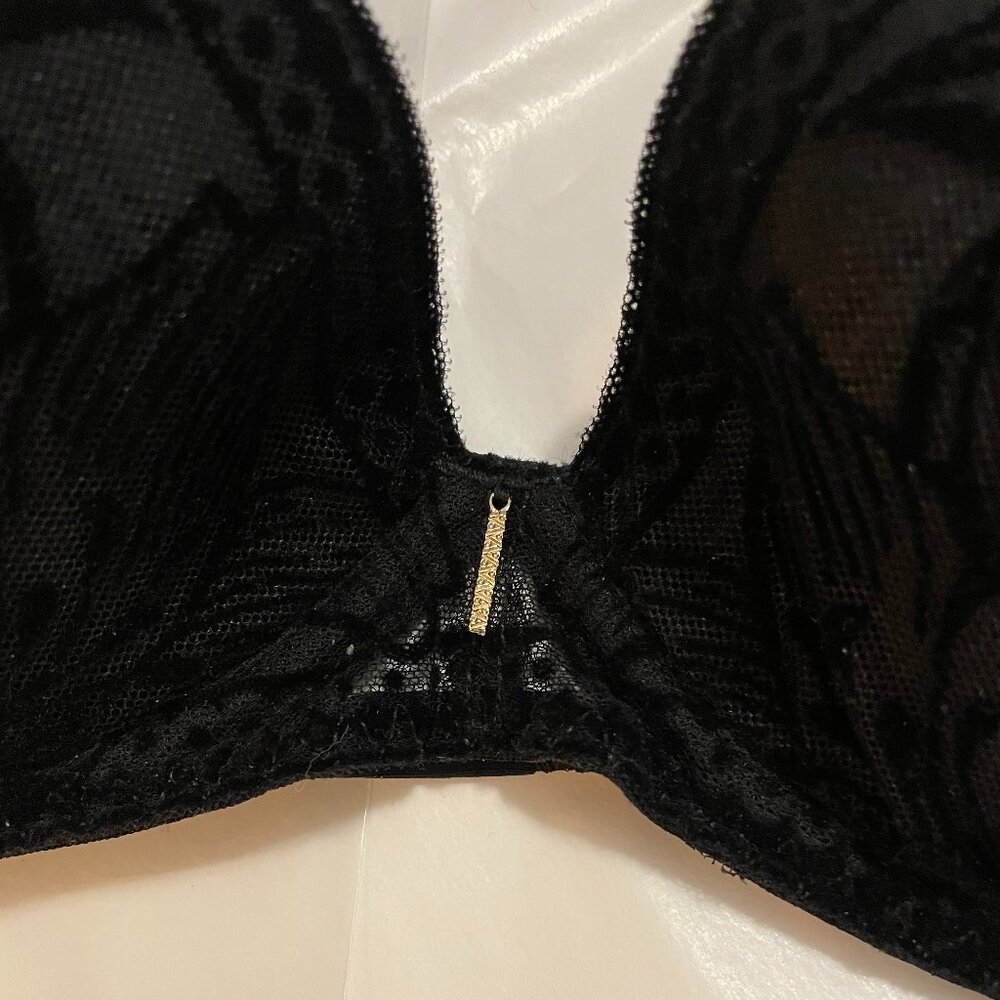 AUBADE PARIS Cœur à Corps Underwire Push-up Bra in Black Size 36A NWT - Picture 5 of 12